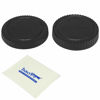 Picture of Haoge Camera Body Cap and Rear Lens Cap Cover Kit for Samsung NX Mount Camera Lens Such as NX1 NX5 NX10 NX20 NX30 NX200 NX210 NX300 NX300M NX500 NX1000 NX1100 NX2000 NX3000 NX3300