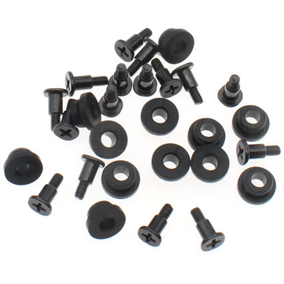 Picture of FDXGYH 12 Pcs Hard Disk Drive Screws and Shock Absorption Rubber Washer Kit for 3.5 inch HDD PC Hard Disk Drive Mounting Accessories