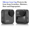 Picture of Rubber Lens Cover Cap for GoPro MAX Waterproof 360 Camera with Keeper, ULBTER Elastic Lens Cap Leash Keeper Prevent Lens Cap Lost Accessory for Go pro Max [2+2 Pack]