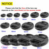 Picture of 72mm Lens Cap Cover for AF-S 18-200mm f/3.5-5.6G VR II Lens for Nikon D90 D80 D40 D7000 D7100 D7200 D5100 D3100 DSLR Camera,ULBTER Lens Caps Cover with Keeper Leash -2 Pack