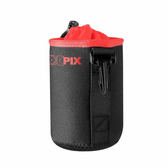 Picture of XPIX Medium Neoprene Pouch Bag for DSLR Camera Lens (Canon, Nikon, Fujifilm, Sony, Olympus,and More)