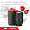 Picture of XPIX Medium Neoprene Pouch Bag for DSLR Camera Lens (Canon, Nikon, Fujifilm, Sony, Olympus,and More)