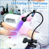 Picture of AORAEM Nail Lamp LED Nail Manicure Dryer Curing Light with Black Gooseneck and Clamp for Gel Nails