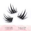 Picture of LANKIZ DIY lash Extensions Wispy,Lash Clusters D Curl Individual Lash Extensions,72 Clusters D Curl , Soft and Lightweight 8-16mm Mix Resuale Wide Band+Mix Style Cluster Lashes for Home use (Cluster-09-D-Curl)