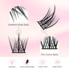 Picture of LANKIZ Lash Clusters DIY Lash Extensions Individual Lashes Natural Eyelash Clusters Extensions Soft and Lightweight Resuale Wide Band Cluster Lashes for Home Use (Cluster-33,C-12mm)