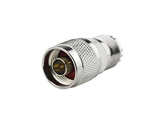 Picture of 2PCS RF coaxial Coax Adapter N Male to UHF Female SO-239 SO239 SL16 Connector