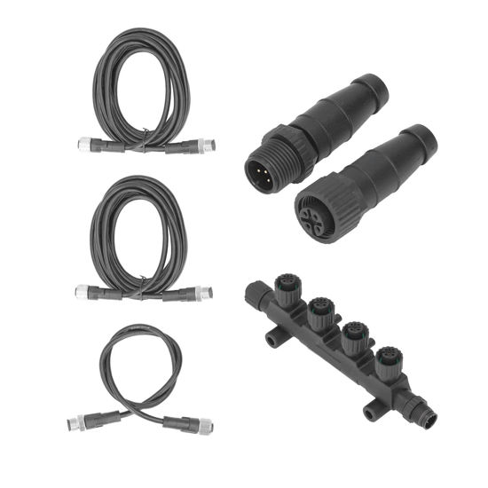 Picture of Fydun Marine NMEA 2000 Starter Kit Cable Connector Termination Combination ABS Rustproof Universal NMEA Network Starter Kit