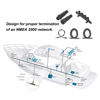 Picture of Fydun Marine NMEA 2000 Starter Kit Cable Connector Termination Combination ABS Rustproof Universal NMEA Network Starter Kit