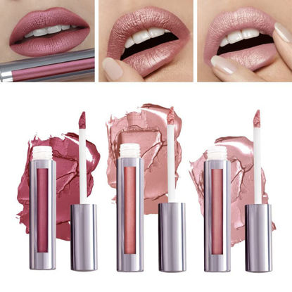 Picture of Runway Rogue Silk Glam Liquid Lipstick Lip Trio, Liquid Lipstick Pack, (First Class, Jet Set, Trophy Wife)