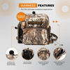 Picture of FORTEM OUTDOORS Binocular Harness Chest Pack - Realtree Edge Camo - Premium Hunting Harness & Binocular Case - Hunting Chest Pack, Bino Harness with Rangefinder Pouch, Hunting Chest Rig