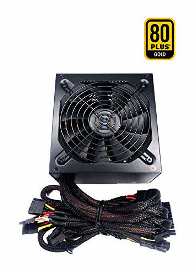 Picture of Apevia PR1000W Prestige 1000W 80+ Gold Certified, ROHS Compliance, Active PFC ATX Gaming Power Supply