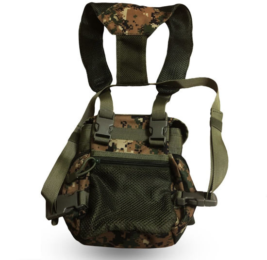 Picture of D&G FORTUNES Binocular Harness Hunting Chest Pack for Men and Women - Ideal for Hunting, Hiking, and Shooting - Bino Harness Secure Binoculars, Holds Rangefinders, Phones, Bullets, and Other Small Items