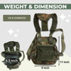 Picture of D&G FORTUNES Binocular Harness Hunting Chest Pack for Men and Women - Ideal for Hunting, Hiking, and Shooting - Bino Harness Secure Binoculars, Holds Rangefinders, Phones, Bullets, and Other Small Items