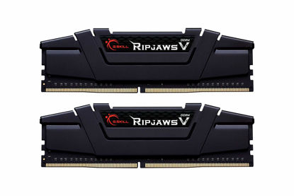 Picture of G.SKILL Ripjaws V Series (Intel XMP) DDR4 RAM 32GB (2x16GB) 3600MT/s CL16-19-19-39 1.35V Desktop Computer Memory UDIMM - Black (F4-3600C16D-32GVKC)