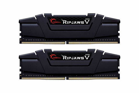 Picture of G.SKILL Ripjaws V Series (Intel XMP) DDR4 RAM 32GB (2x16GB) 3600MT/s CL16-19-19-39 1.35V Desktop Computer Memory UDIMM - Black (F4-3600C16D-32GVKC)