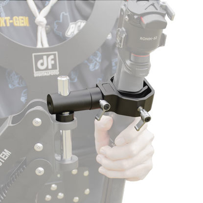 Picture of TH02 Steadicam Arm Adapter,Gimbal Vest Rotatable Converter for 12mm 13mm 16mm Diameter Tube,Compatible with DJI RS2/ Ronin S/ZHIYUN Crane 3S/Float/Thanos Vest Series Etc