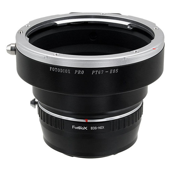 Picture of Fotodiox Pro Lens Mount Adapters, Pentax 6x7 (P67) Mount Lenses to to Sony E-Mount Mirrorless Camera Adapter - for Sony Alpha E-Mount Camera Bodies (APS-C & Full Frame Such as NEX-5, NEX-7, 7, 7II)