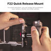 Picture of FALCAM F22 Quick Release Handle, Camera Side Handheld Grip Convert 1/4" Thread to F22 QR System, 22mm Aluminum Video Shooting Accessory Filmmaker Photographer You-Tuber Must Have