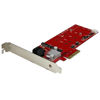 Picture of StarTech.com 2x M.2 NGFF SSD RAID Controller Card plus 2x SATA III Ports - PCIe - Two Slot PCI Express M.2 RAID Card plus Two SATA Ports (PEXM2SAT3422)