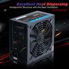 Picture of PowerSpec 650W Power Supply Semi Modular 80 Plus Bronze Certified ATX PSU Active PFC SLI Crossfire Ready Gaming PC Computer Power Supplies, PS 650BSM