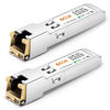 Picture of 6COM 2Pack 10GBase-T SFP+ Transceiver, 10G T SFP+ RJ45 Copper Module for Cisco SFP-10G-T-S, Ubiquiti UF-RJ45-10G, Netgear, D-Link, Supermicro, TP-Link, up to 30m