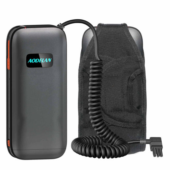 Picture of HAOXI AODELAN External Flash Battery Packs for Portable Hot Shoe Speedlite Compatible with Nikon SB900, SB910, SB5000. Replaces Nikon SD-9