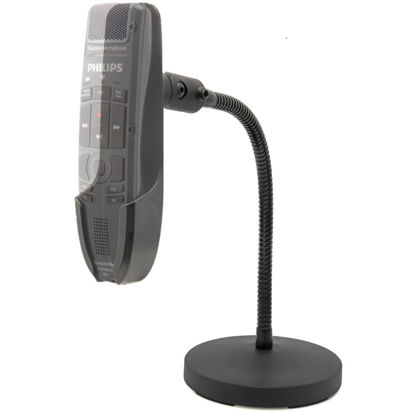 Picture of ECS Microphone, Gooseneck Mic Stand for Philips SpeechMike Air, Touch, & Premium, Computer Conference Mic Holder