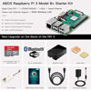 Picture of LABISTS Raspberry Pi 3 B+ (B Plus) Starter Kit with 32GB Micro SD Card Noobs, Model B Plus Motherboard, Premium Black Case, 5V 3A On/Off Power Supply, HDMI Cable, SD Card Reader, Copper Heat Sinks