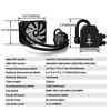 Picture of DEEPCOOL Liquid AIO CPU Cooler, Captain 120 RGB, SYNC RGB Waterblock and Fan, Cable and Motherboard Control Supported, 120mm Radiator, PWM Fan, AM4 Compatible, 3-Year Warranty