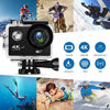 Picture of 4K Action Camera,Wewdigi HE9000 4K Sports Action Camera Ultra HD 30m Waterproof WiFi 16MP DV Camcorder 170 Degree Wide 2 inch LCD Screen/Remote Control/4k/HD 19 Mounting Kits-Black