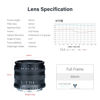 Picture of AstrHori 50mm F2.0 Large Aperture Full Frame Manual Prime Lens with Blur Effect & Filter Slot Compatible with Sony E-Mount Mirrorless CameraA7,A7R,A7S,A9,A6000,A6300,A6400,A6500,A5000,A6600(Black)
