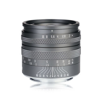 Picture of AstrHori 50mm F2.0 Large Aperture Full Frame Manual Prime Lens with Blur Effect & Filter Slot Compatible with Fuji Fujifilm X-Mount Mirrorless Camera X-T100,X-S10,X-A1,X-A3,X-A5,X-A20,X-M1(Grey)