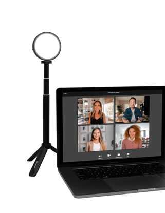 Picture of Lume Cube Video Conference Lighting Kit LITE Edition with Stand | Computer Light for Video Conferencing & Live Streaming | Laptop Light & Mount with Adjustable Brightness and Color Temperature