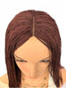 Picture of WOW BRAIDS Twisted Wigs, Micro Million Twist Wig - Color 35 - 12 Inches. Ultra Thin and Light Synthetic Hand Braided Wigs for Black Women.