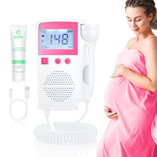  SUUEKRE Doppler Fetal Monitor Heartbeat Baby Heartbeat Monitor  Pregnancy Fetal Heartbeat Monitor for New Moms for Home Use USB Charging :  Baby