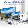 Picture of USB C Switch,Bi-Directional USB C Switcher 2 Laptops,USB Type C KVM Switch 4K@120Hz Video/10Gbps Data Transfer/100W Charging,Compatible with Thunderbolt Device,2.62FT USB-C Cables Included