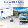 Picture of USB C Switch,Bi-Directional USB C Switcher 2 Laptops,USB Type C KVM Switch 4K@120Hz Video/10Gbps Data Transfer/100W Charging,Compatible with Thunderbolt Device,2.62FT USB-C Cables Included