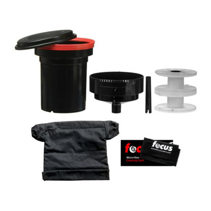 Picture of Paterson Universal Developing Tank and Two Reels Bundle with Changing Bag (35mm or 120mm), and Cleaning Cloth (3 Items)