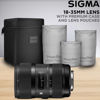 Picture of Sigma 18-35mm F1.8 Art DC HSM Lens for Canon DSLR Cameras with Altura Photo Advanced Accessory and Travel Bundle
