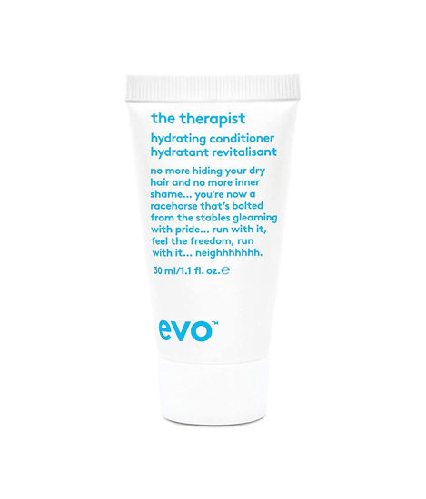 Picture of EVO The Therapist Hydrating Conditioner - Hydrates, Strengthen and Softens Whilst Improving Shine - Protects Colour Treated Dry Hair, Helps to Detangle - Travel Size, 30ml / 1.01fl.oz