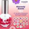 Picture of Blossom Hydrating, Moisturizing, Strengthening, Scented Cuticle Oil, Infused with Real Flowers, Made in USA, 0.42 fl. oz, Amazon Exclusive, Raspberry