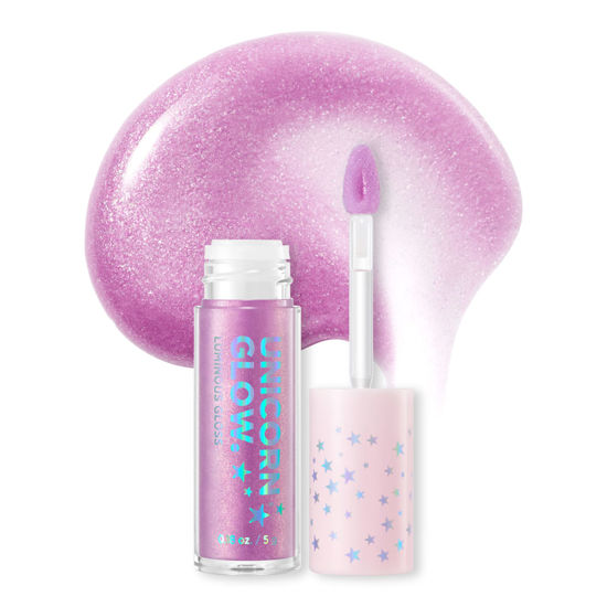 Picture of UNICORN GLOW Luminous Lip Gloss, [#5 Unicorn ]- Moisturizing Lip Gloss with Shimmery Glitter Finish - Lightweight, Sheer, and Hydrating