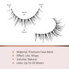 Picture of Onlyall Natural Lashes Short Eyelashes Wispy Lashes Natural Look Soft False Eyelashes False Eye Lashes Faux Mink Eyelashes 7 Pairs