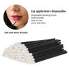 Picture of 500PCS Lip Wands Applicators Disposable - Vaincre Lipstick Brush Lip Gloss Makeup Applicator Beauty Tool Kits Black