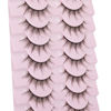 Picture of False Eyelashes Natural Wispy Manga Lashes Light Volume Fluffy Fake Eye Lashes 10 Pairs by Yawamica