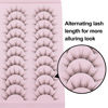 Picture of False Eyelashes Natural Wispy Manga Lashes Light Volume Fluffy Fake Eye Lashes 10 Pairs by Yawamica