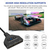 Picture of HDMI Switch 3 in 1 Out, 4K@30hz HDMI Splitter Supports Full HD 1080P 3D Compatible with Roku Fire TV Stick HDTV PS4/PS5 Xbox One Chromecast