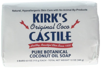 Picture of Kirk's Natural Castile Soap, Original, 4 Oz, Pack of 3