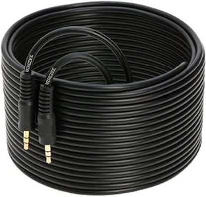 Picture of 3.5mm to 3.5mm Male Audio Stereo Cable - 3ft, 6ft, 12ft, 25ft, 50ft, 100ft (100FT)