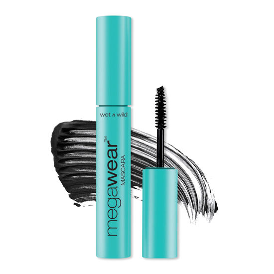 Picture of wet n wild Enhance and Define Megawear Mascara, Gentle Gel Volumizing Formula that Promotes Full & Healthy Lashes, Enriched with Soy Protein & Panthenol, Cruelty-Free & Vegan - Black